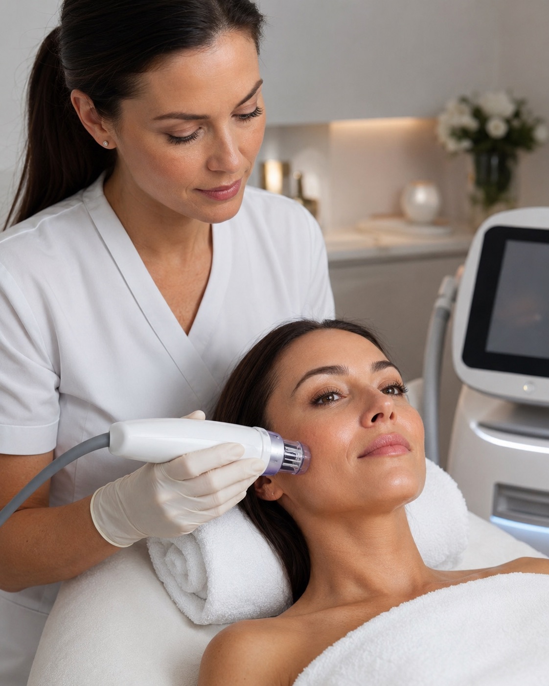 Curs RF Skin Resurfacing — microneedling cu radiofrecvență fracționată pe obraz